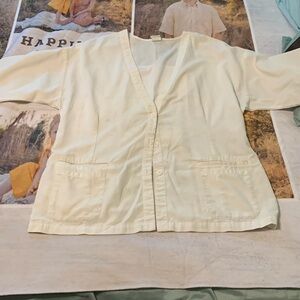 Long sleeve scrub jacket